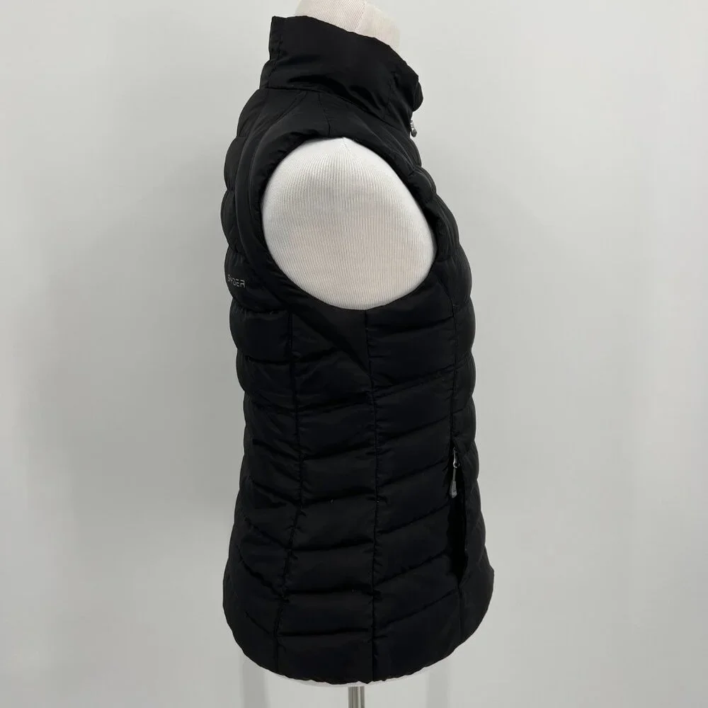 Spyder Women’s Puffer Vest Full Zip Down Insulated Active Sport M Medium - Picture 3 of 10
